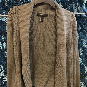 Dark Grey Sweater Cardigan